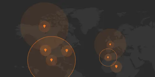 RB Global locations on a global map.